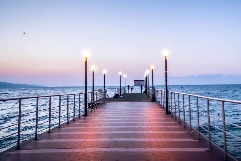 вечерна разходка в Слънчев бряг